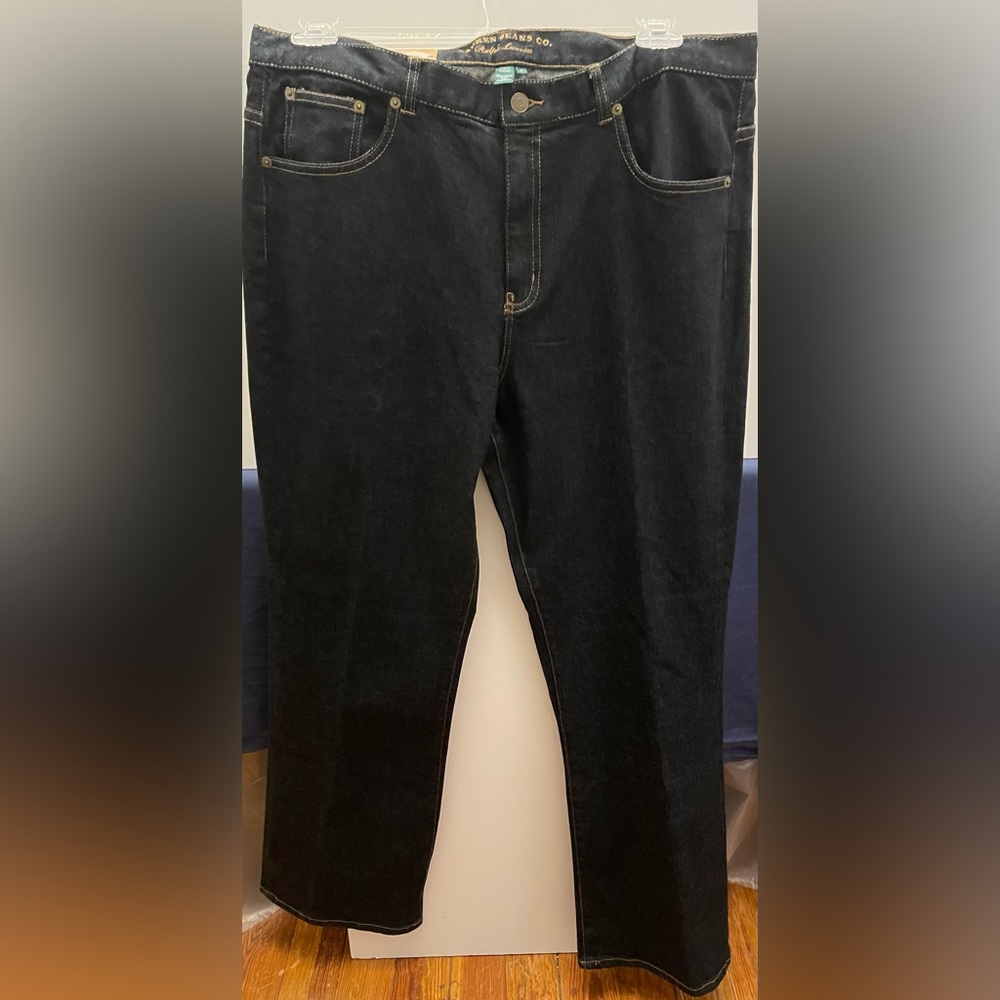 Ralph Lauren, NEW Classic Bootcut Stretch Dark Wash Size 16” W X 31” L